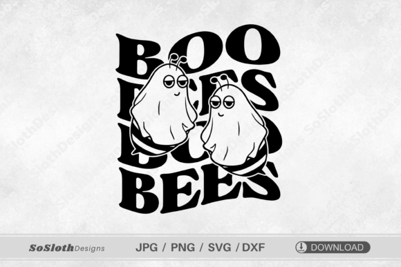 Boo Bees Svg: A Graphic Design Asset for Festive Crafts