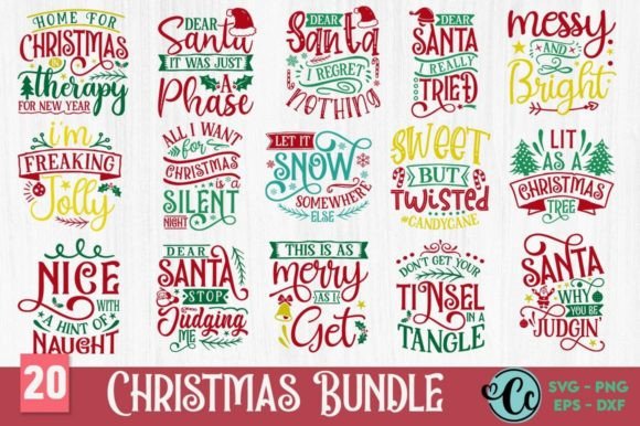 Christmas Graphic Bundle for Crafts and Design