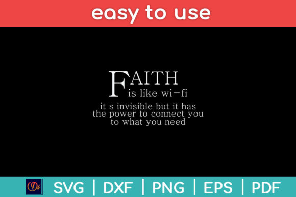 Faith is Like Wifi Graphics for Crafts