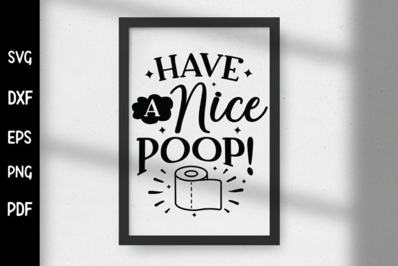 Fun Bathroom Graphic for Creative Projects
