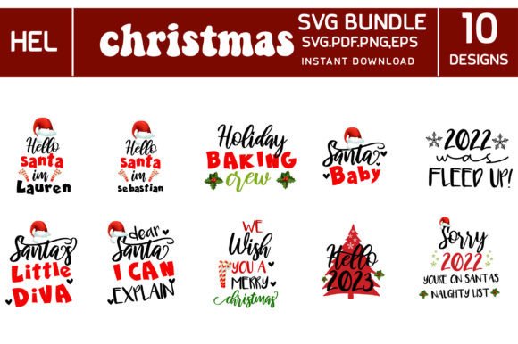 Fun Christmas Graphics for Crafts and Design