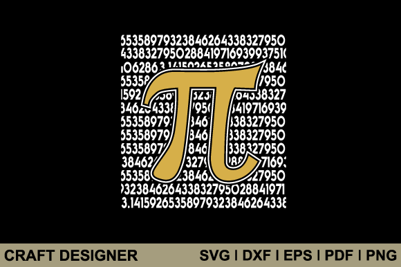 Funny Pi Graphics for Crafts