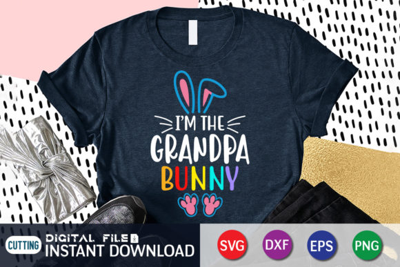 Grandpa Bunny SVG Graphics for Crafts