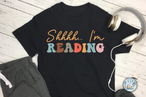 Shhhh... I’m Reading Funny Retro SVG for Graphics and Crafts
