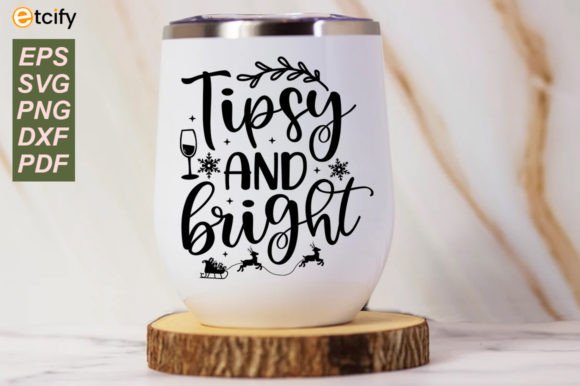 Tipsy and Bright Graphics for Crafts